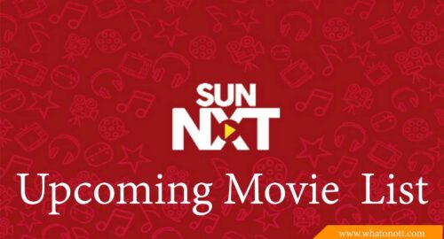 Upcoming Movies List On Sun Nxt